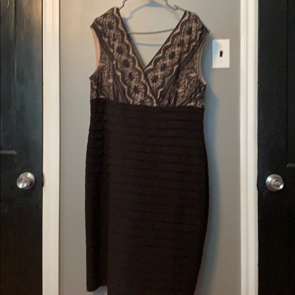 Black and Nude Cocktail dress